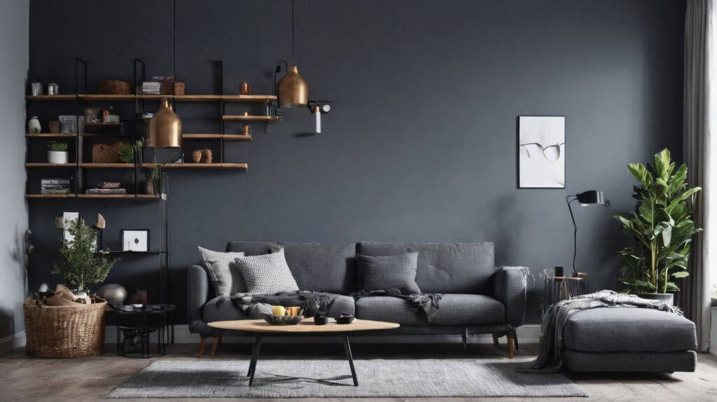 Grey Scandinavian Living Room-01