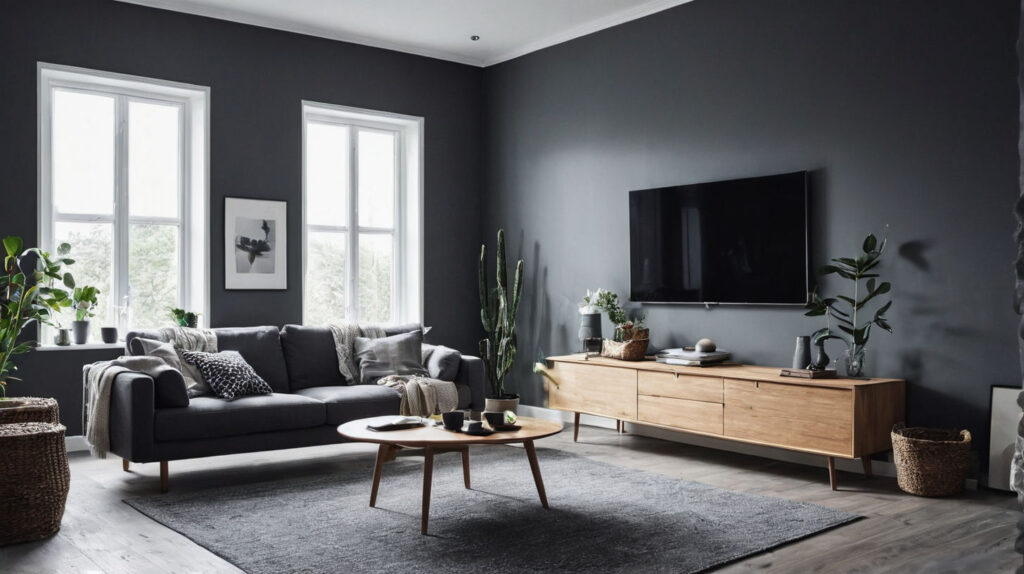 Grey Scandinavian Living Room-06