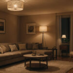 Warm Scandinavian Living Room 01